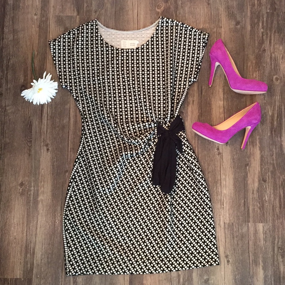 🌸ANTHRO🌸 Saturday/Sunday black & cream dress